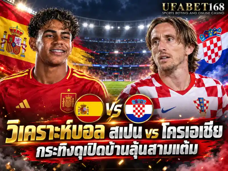 วิเคราะห์บอล สเปน vs โครเอเชีย